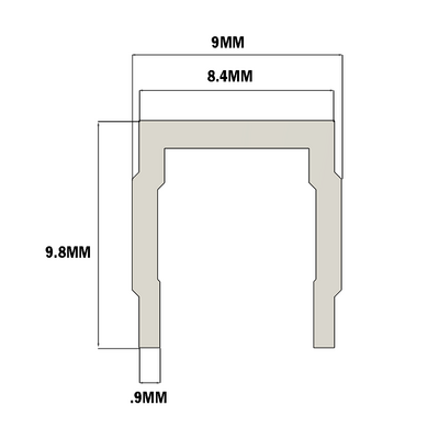 61-013-0 MODULAR SOLUTIONS PVC COVER PROFILE 30 SERIES GRAY, 8'